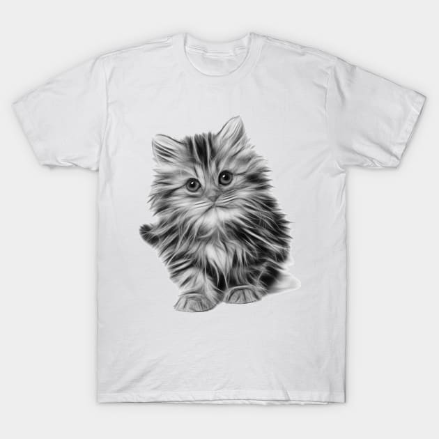 Kitten T-Shirt by hudayadi
